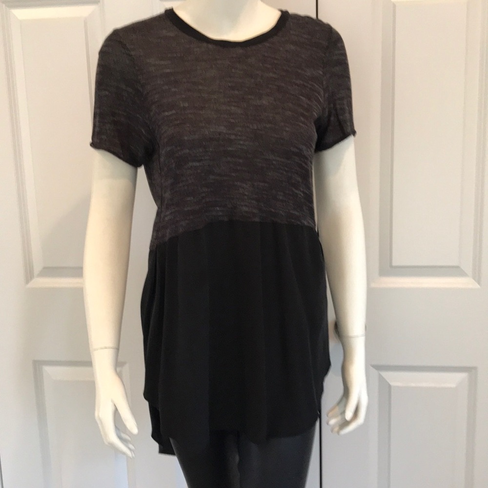 Wilfred black silk T-shirt